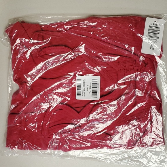 ❤️NWT VINTAGE TORRID CAMI - SEXY DRAWSTRING SUPER SOFT - CROP TANK - PLUS SIZE - Picture 3 of 12